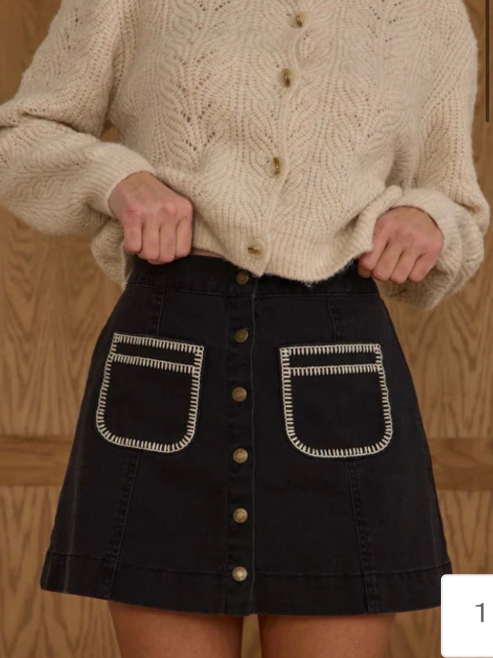 Rylee + Cru Cream Skirt